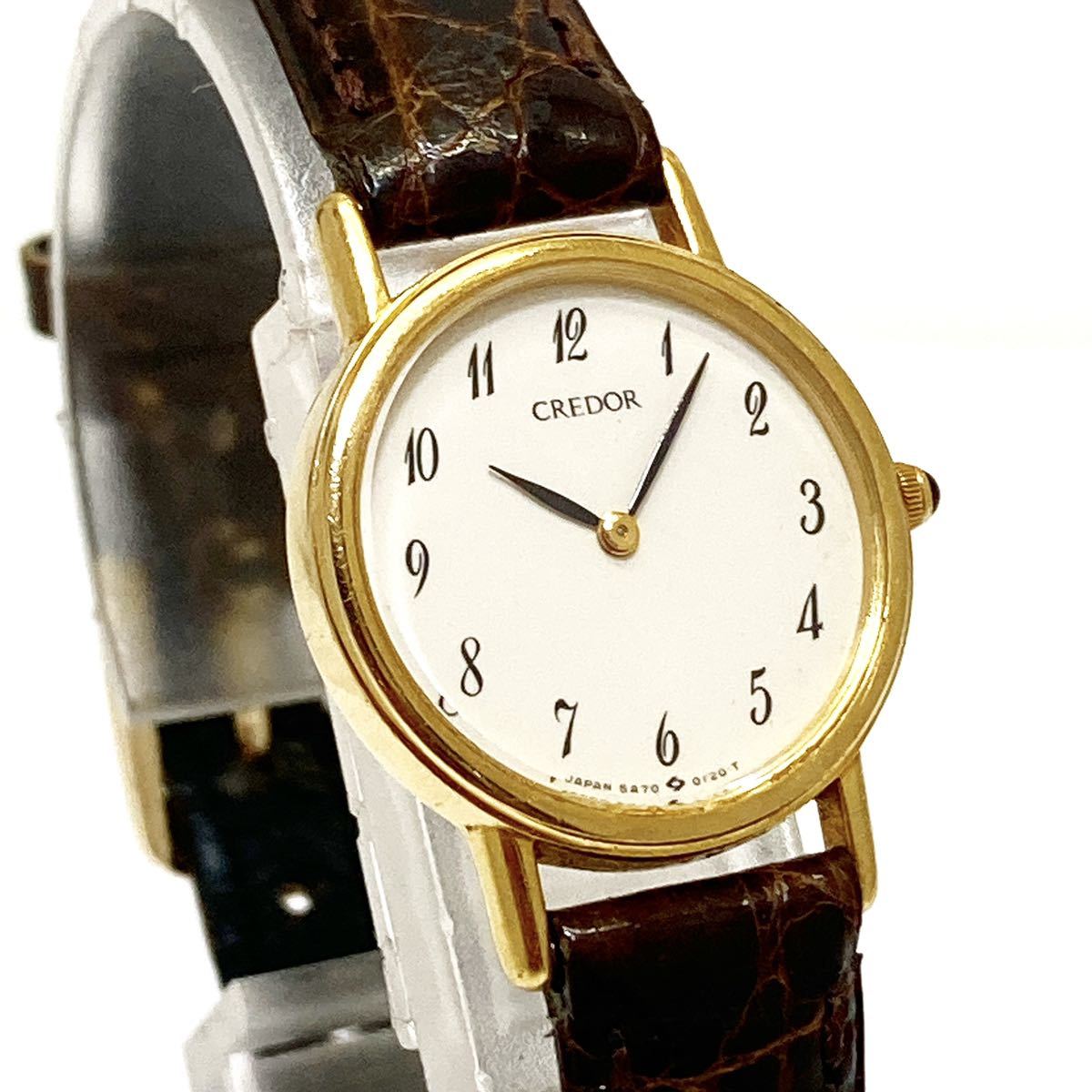 SEIKO CREDOR セイコー クレドール クオーツ 18KT 5A70-0020 