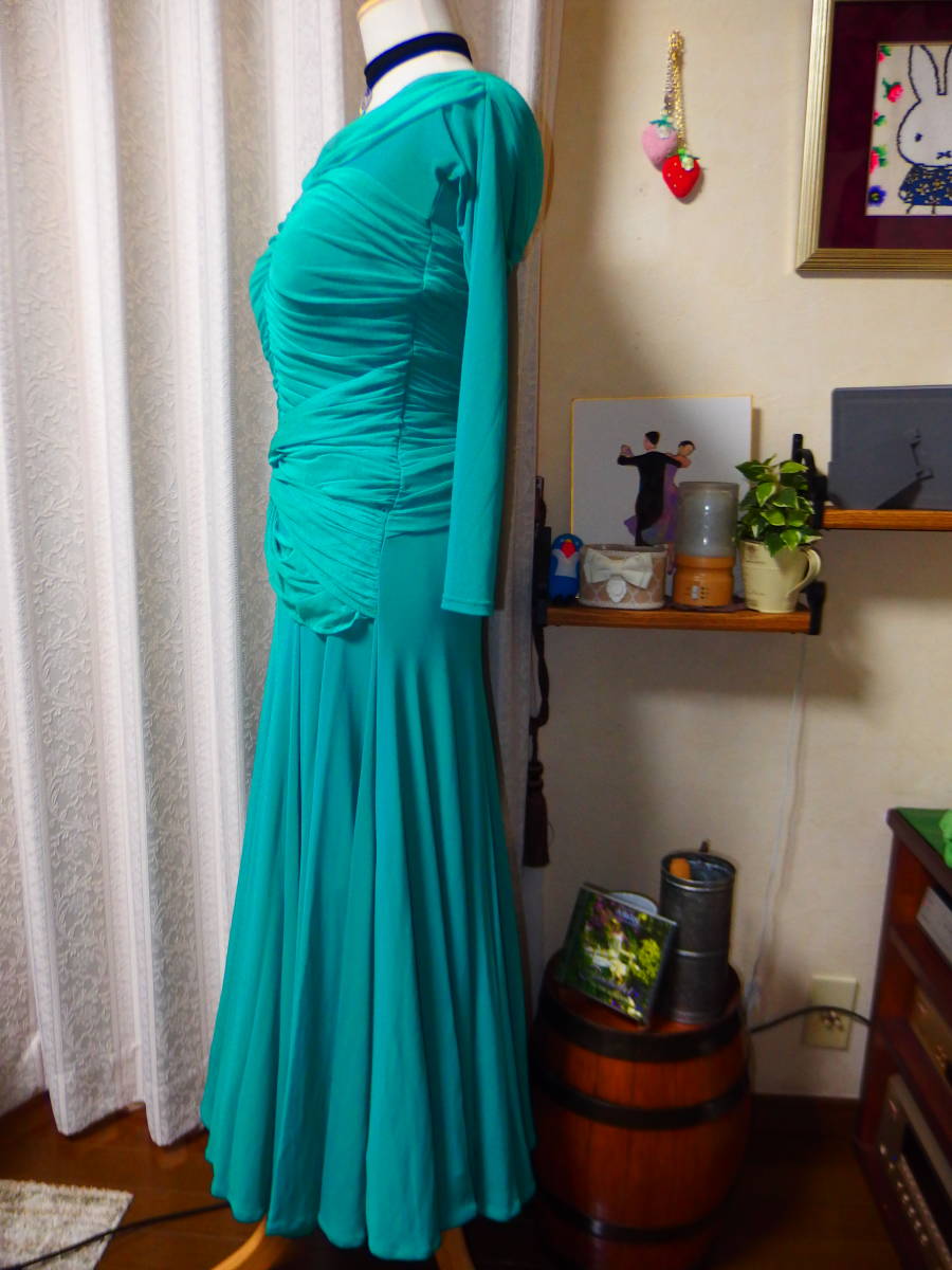 ☆チャコット Royal Dance グリーン スタンダードドレス♪ 社交ダンス