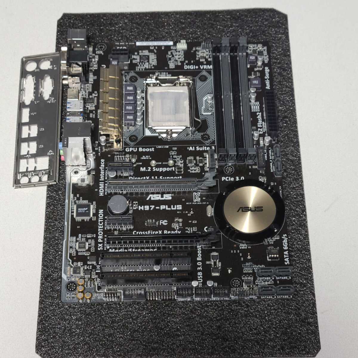 LGA1150 ASUS H97-PLUS IOパネル付属 Intel マザーボード | ATX
