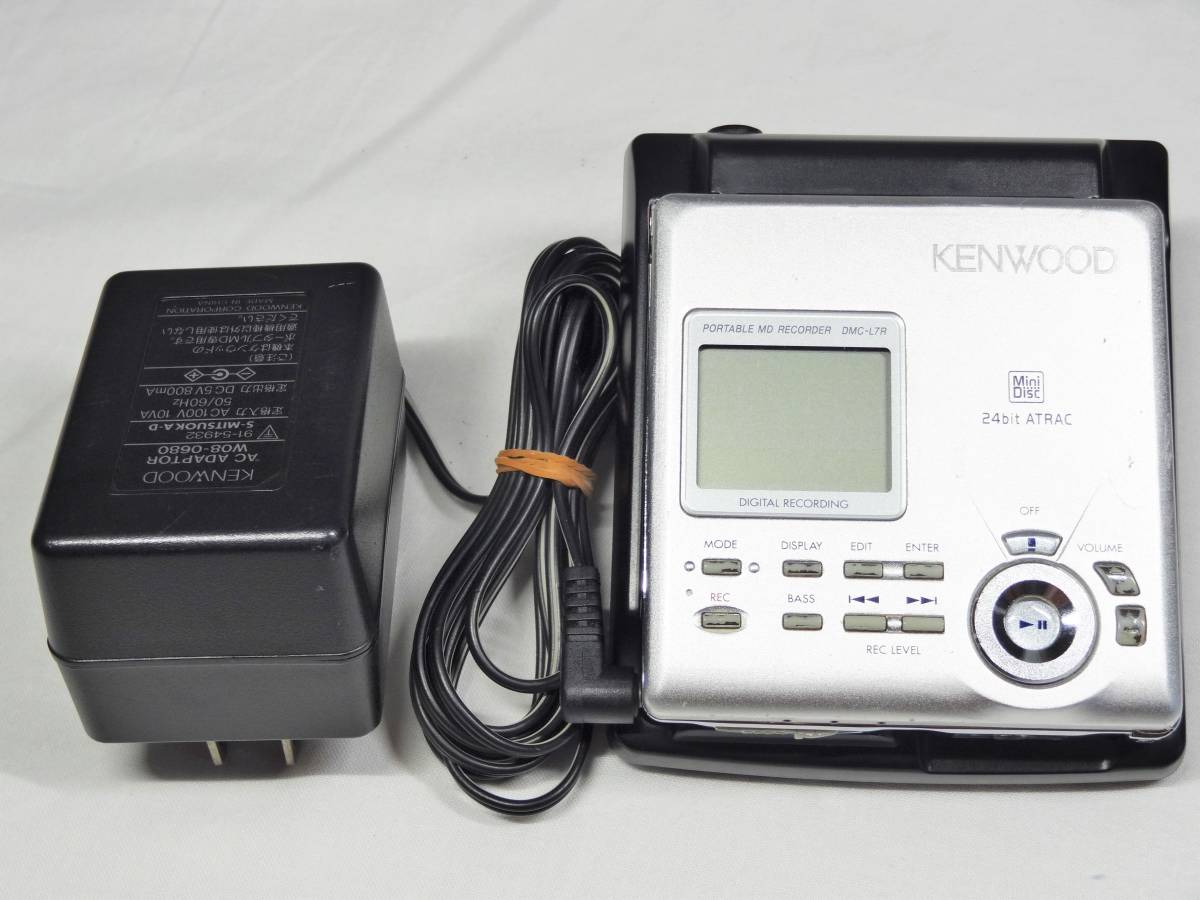 KENWOOD ポータブルMDレコーダー DMC-L7R 録音、再生OK 【公式通販】