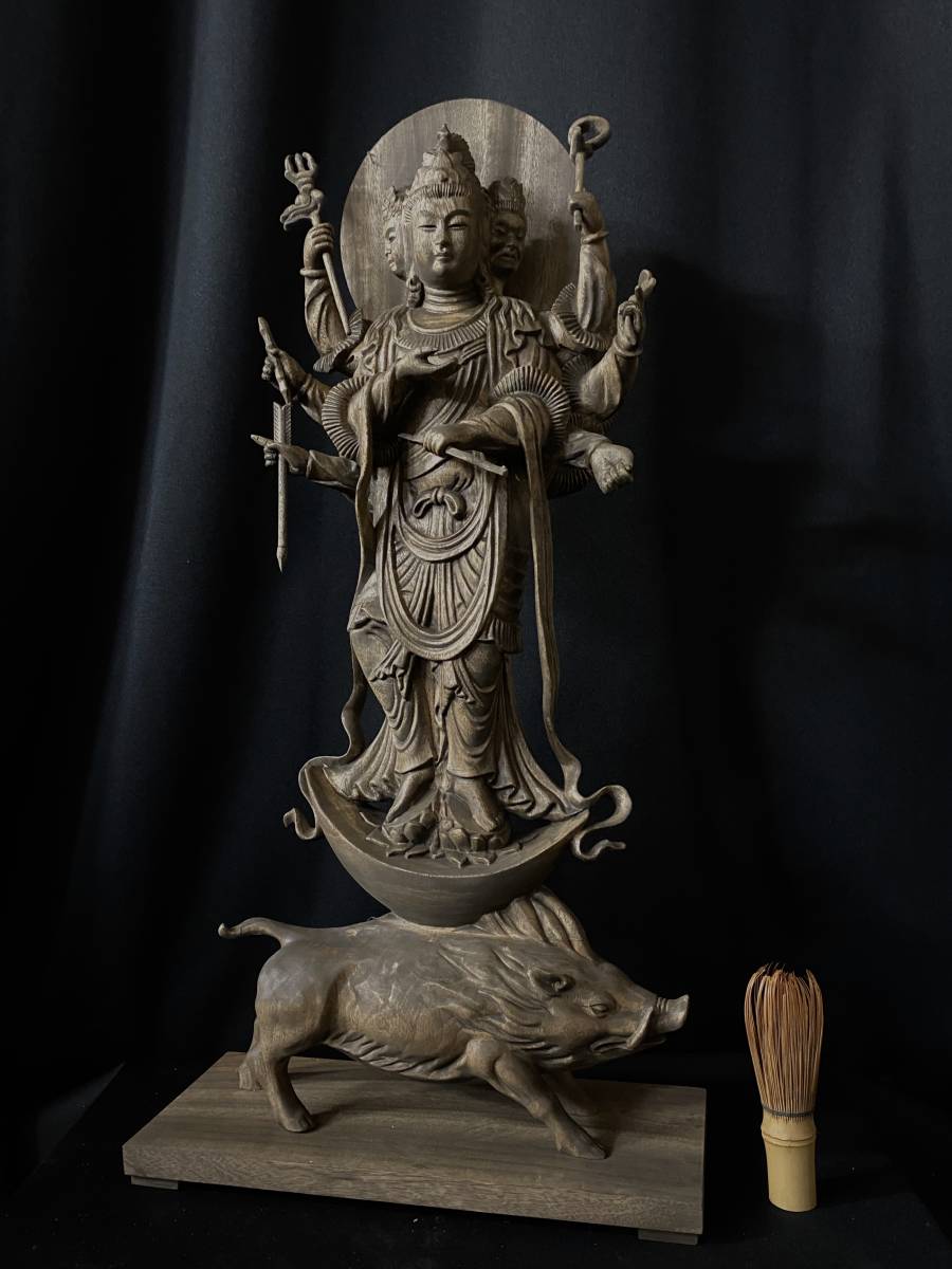1円開始】MD307稀少！珍品！観音菩薩 『如意観音』仏像 工芸品 風水