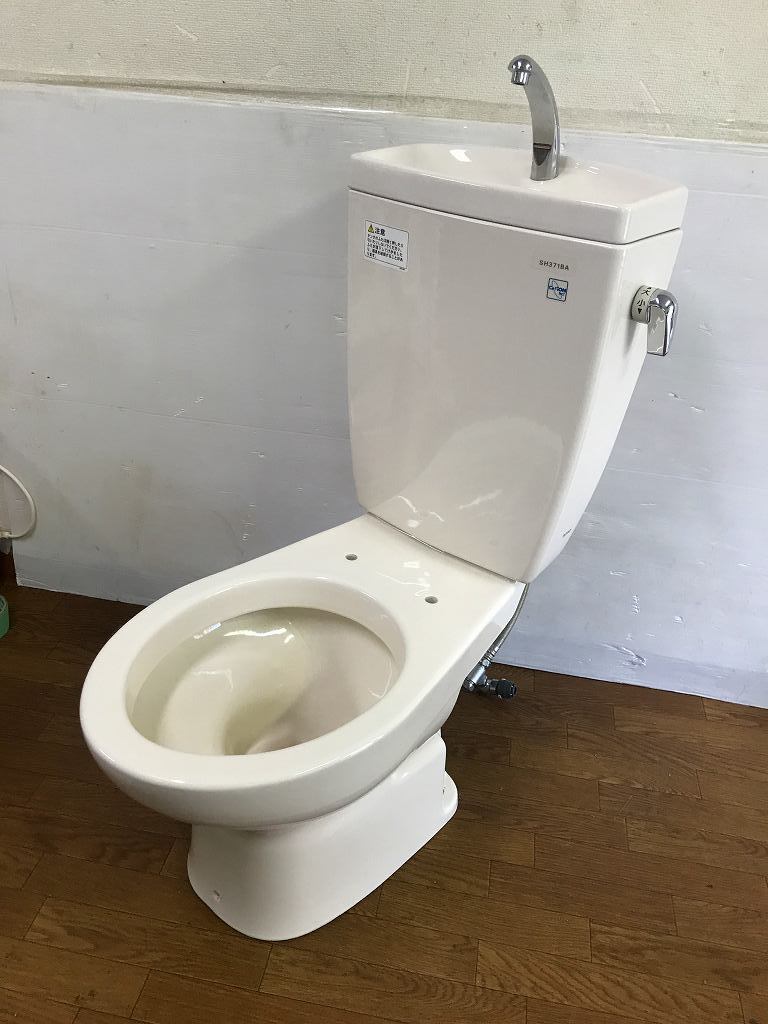 【中古】TOTO☆トイレ便器(壁排水)☆洋式便器「CS370P」とタンク「SH371BA」のセット☆#SC1(パステルアイボリー)☆直接引き取り可