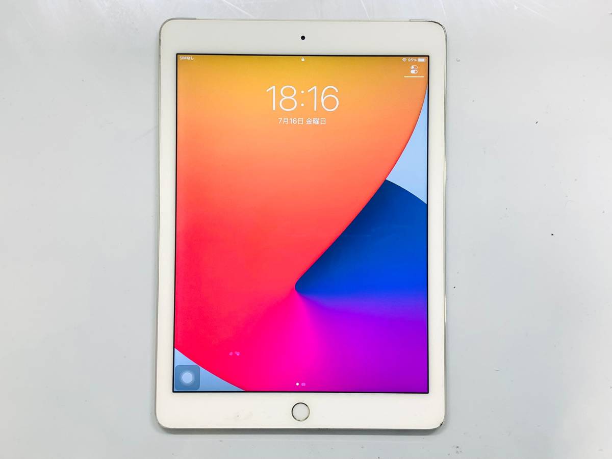 ☆【訳アリ】apple iPad Air2☆A1567/シルバー/16GB/Wi-Fi+Cellular