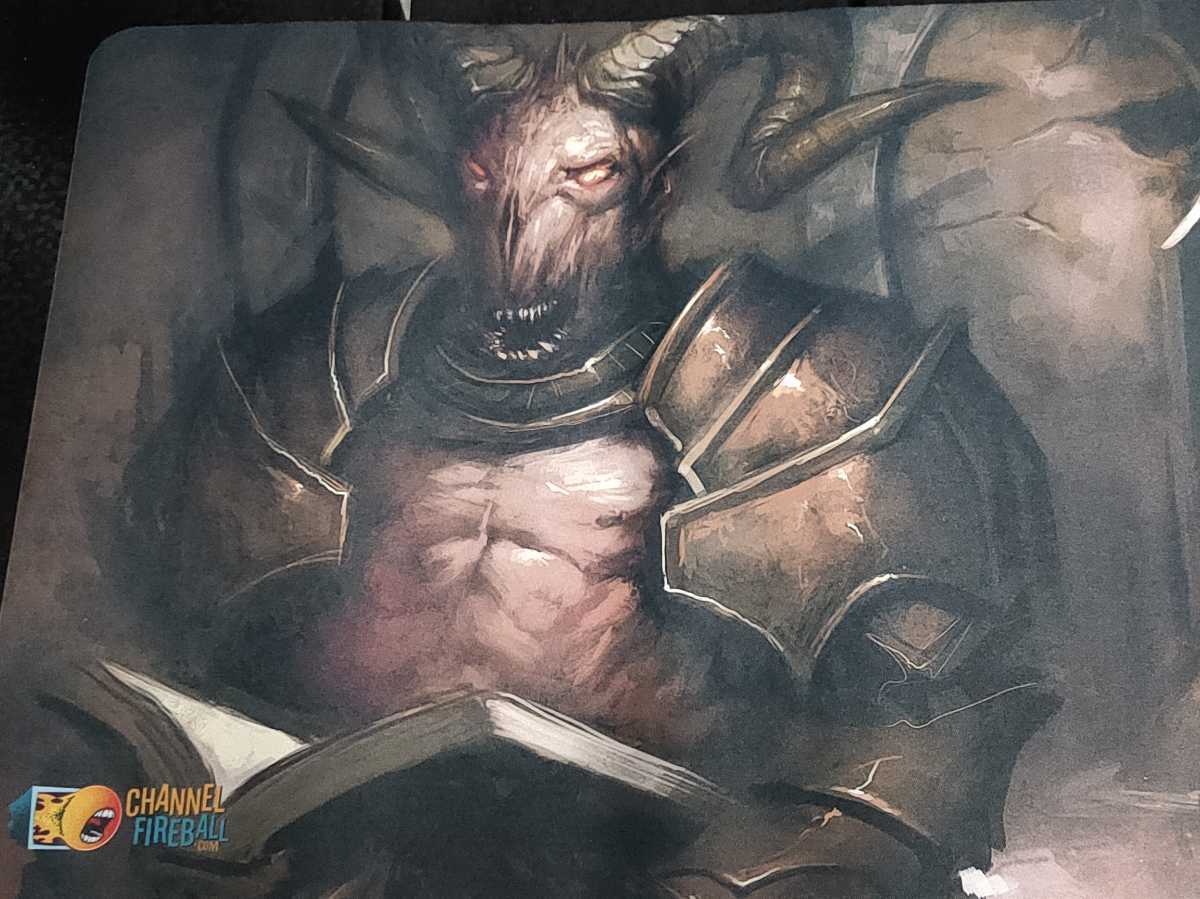 ☆送料無料 MTG プレイマット 悪魔の教示者 Demonic Tutor マジック