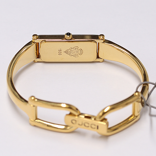 グッチ 1円 稼働 QZ レディース 保⁄箱付 良品 GUCCI 1500L シャンパン