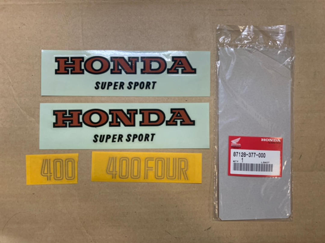 CB400FOUR HONDA 純正 タンクステッカー サイドカバーステッカー