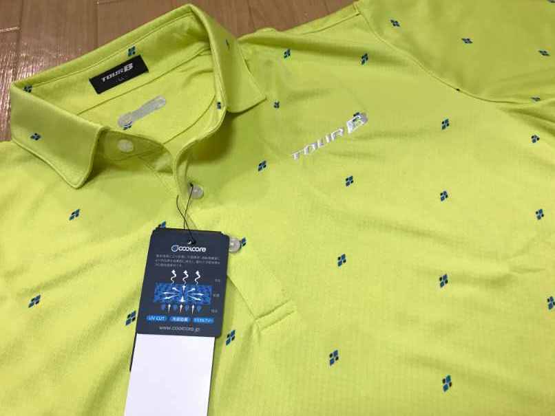 【正規品，限定SALE】 BRIDGESTONE GOLF ブリヂストンゴルフ TOUR B B-COOL 総柄プリント半袖Tシャツ 3GN06A YE ＬＬ(その他)｜売買されたオークション情報、yahooの商品情報をアーカイブ公開 - オークファン シャツ