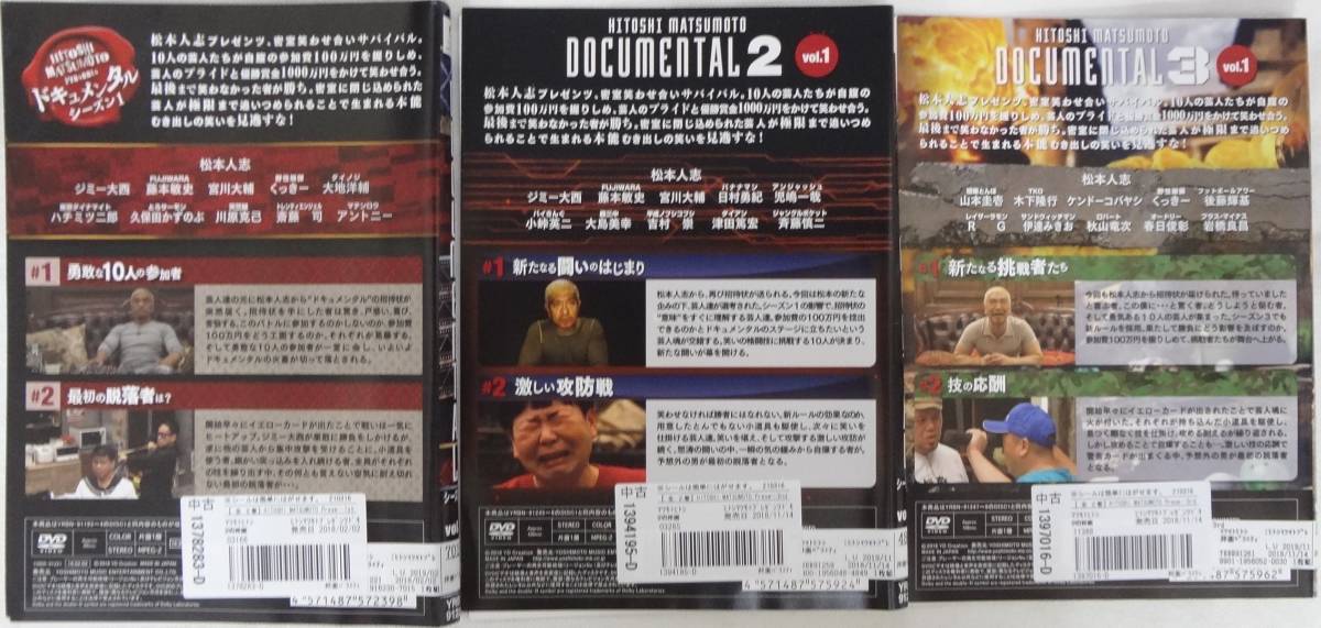 レンタル落ち Dvd Hitoshi Matsumoto Presents ドキュメンタル シーズン１ ２ ３ 全6巻セット お笑い バラエティ 売買されたオークション情報 Yahooの商品情報をアーカイブ公開 オークファン Aucfan Com