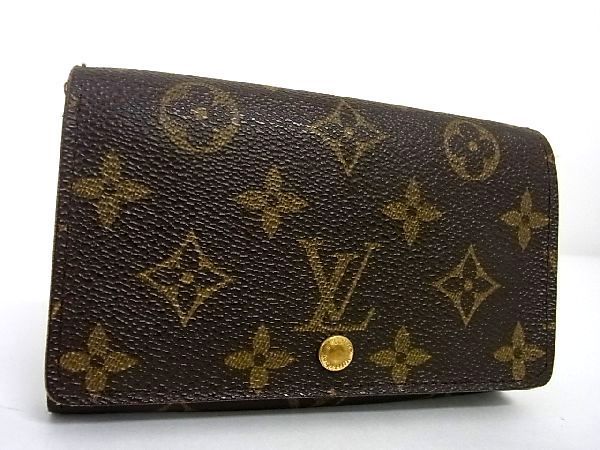 1円 LOUIS VUITTON ルイヴィトン M61730 モノグラム ポルトモネ 