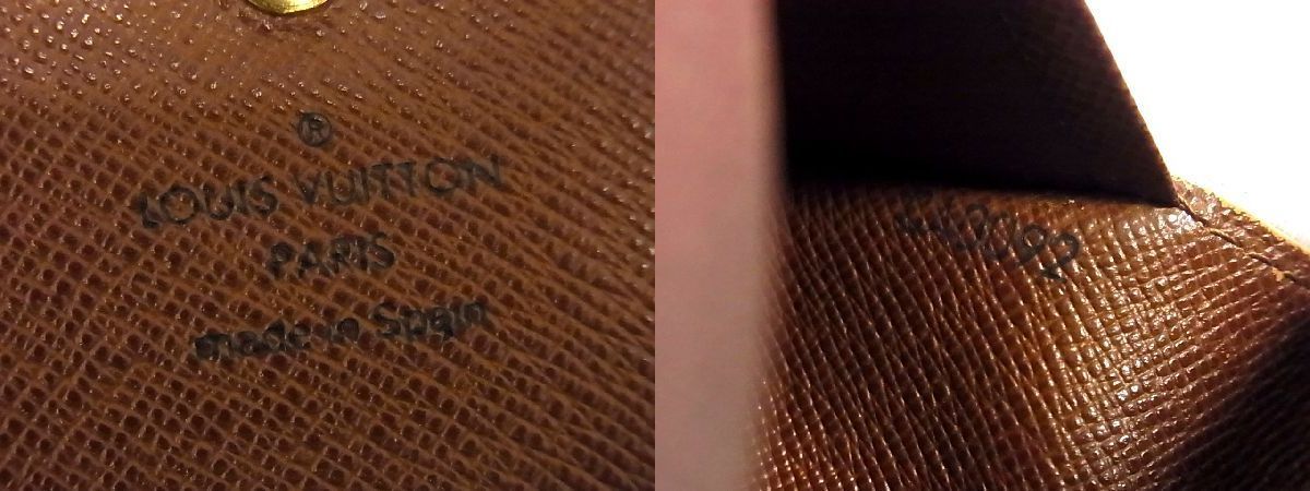 1円 LOUIS VUITTON ルイヴィトン M61730 モノグラム ポルトモネ 