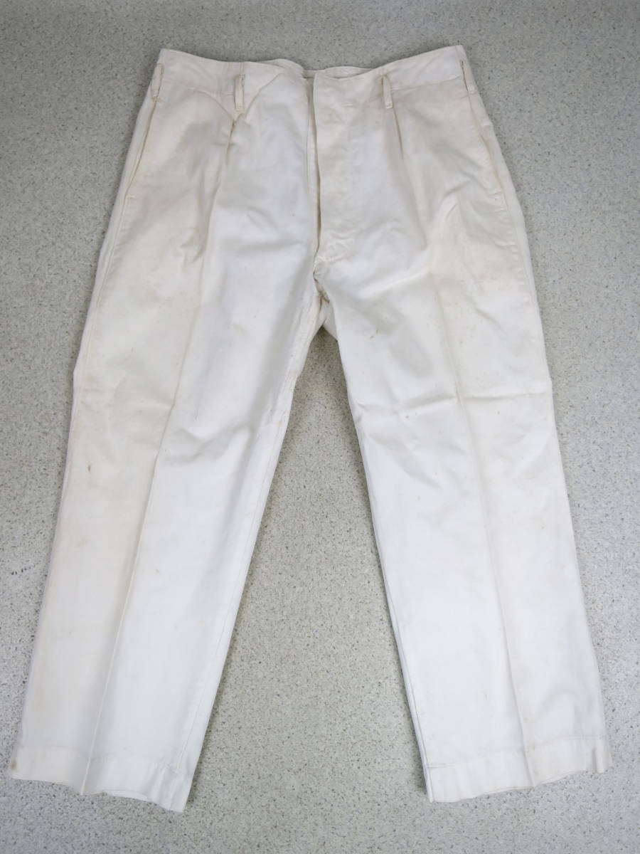 【●】本物！日本海軍:『士官用:鈴木俊男 機関大尉』・二種:軍袴(綿製)//Genuine!Japanese Navy:『Officer』・type 2: Military uniform