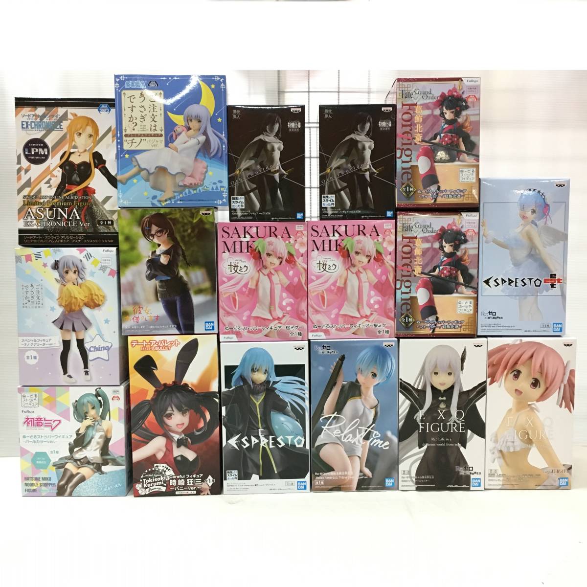 玩Z72 プライズフィギュア 17点まとめ 転スラ/フェイト/SAO/ごちうさ