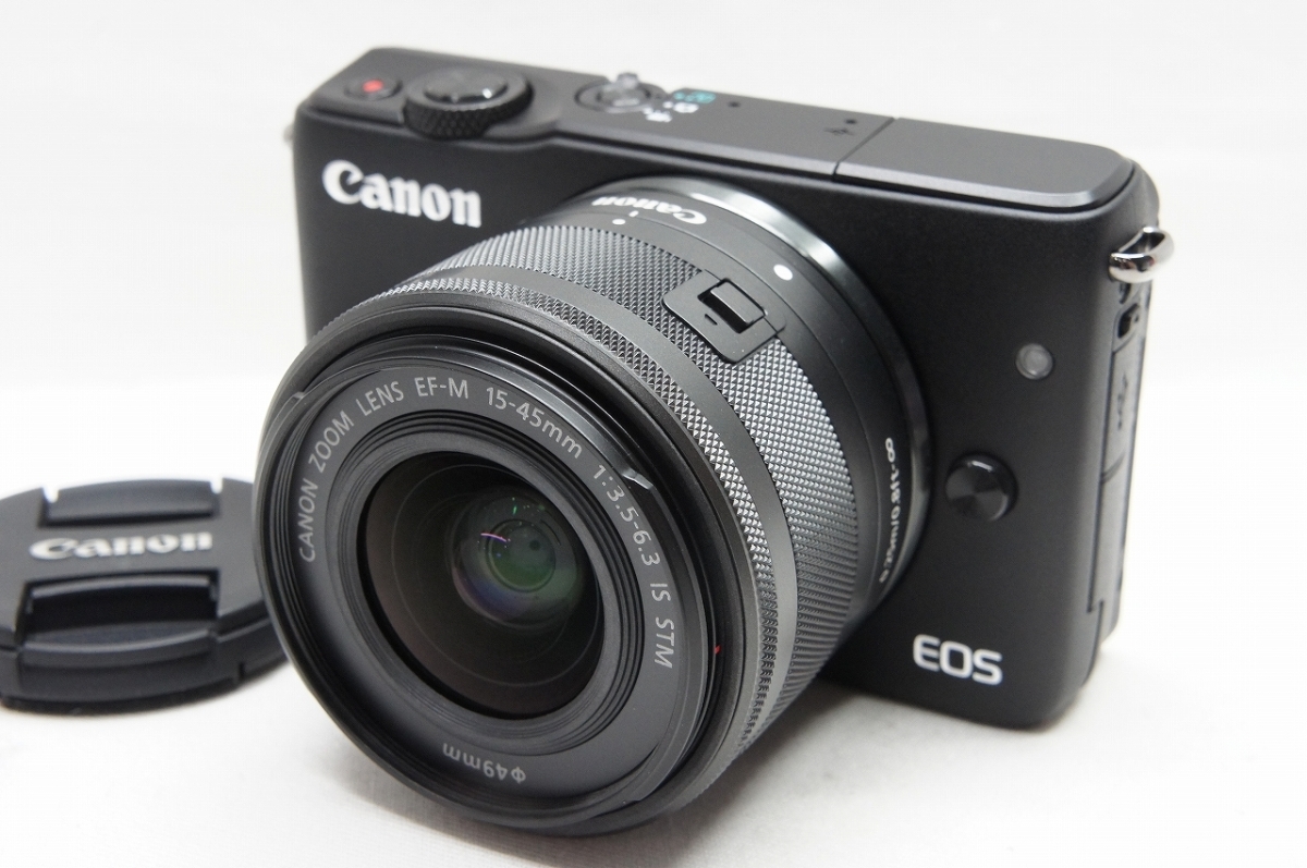 アルプスカメラ】美品 Canon キヤノン EOS M10 ボディ + EF-M 15-45mm 