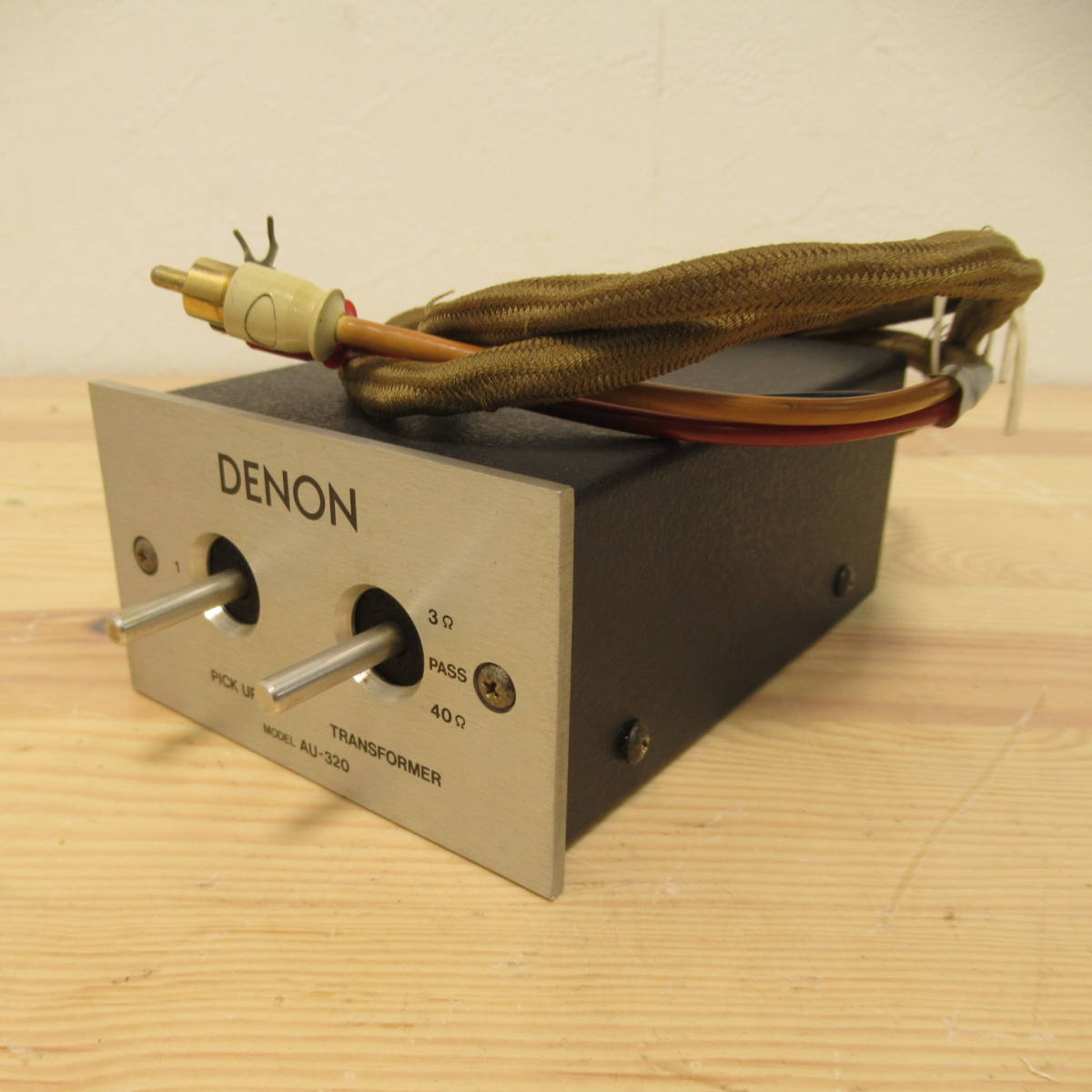 【美品】DENON MCカートリッジ用昇圧トランス AU-320 デノン ☆DENON デノン AU-320 MC用昇圧トランス DENON⁄デノン MCカートリッジ