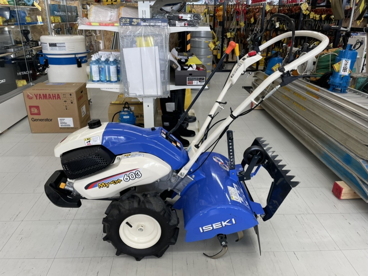 Yahoo!オークション - イセキ Myペット603 耕運機 耕耘機 管理機 動作