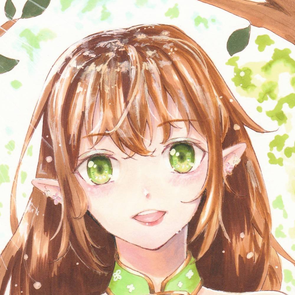 手描きイラスト コピック 原画 オリジナル アナログ アナログイラスト