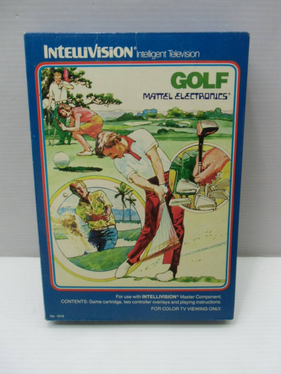 ②インテレビジョン Intellivision ソフト ゴルフ GOLF 箱付 説明書