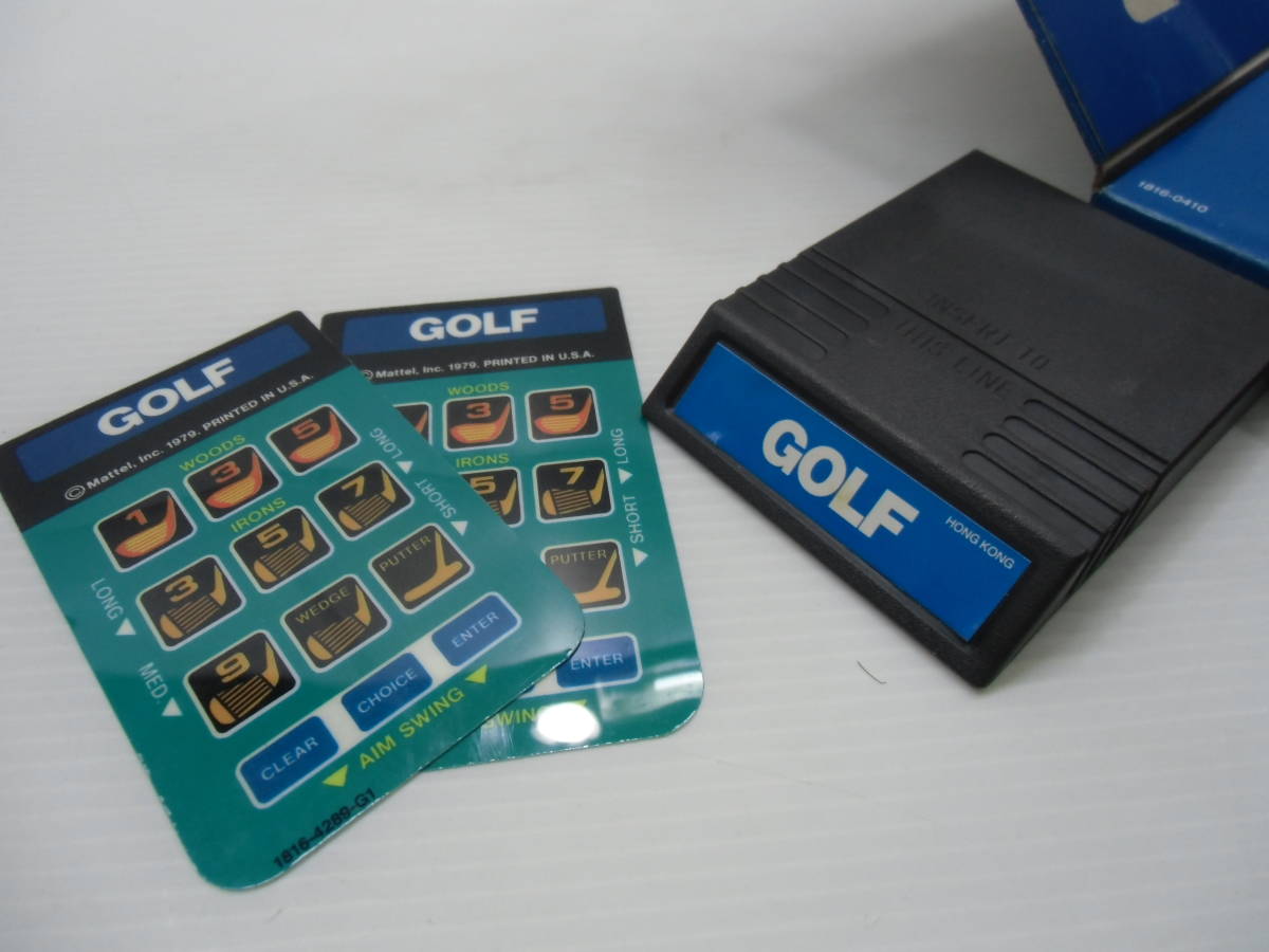 ②インテレビジョン Intellivision ソフト ゴルフ GOLF 箱付 説明書