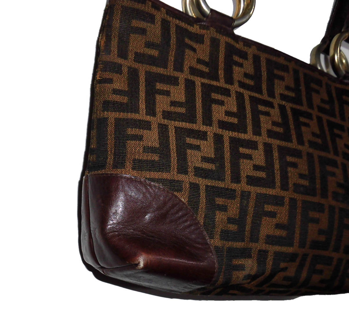 FENDI ズッカ柄 フェンディ ヴィンテージ ブラウン ハンドバッグ FENDI ズッカ柄 フェンディ ヴィンテージ ブラウン ハンドバッグ