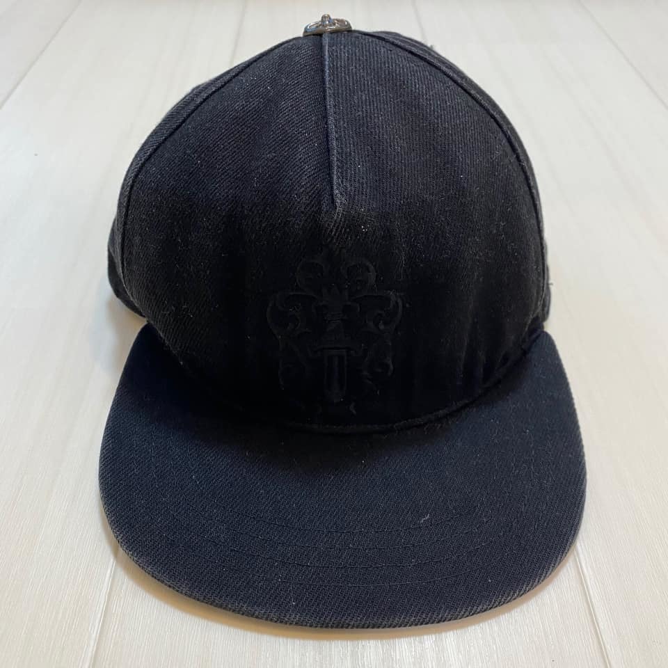 超激得，定番 Chrome Hearts キャップ 黒 ブラック Black フリーサイズ クロムハーツ(服飾小物)｜売買されたオークション情報、yahooの商品情報をアーカイブ公開 - オークファン 服飾小物