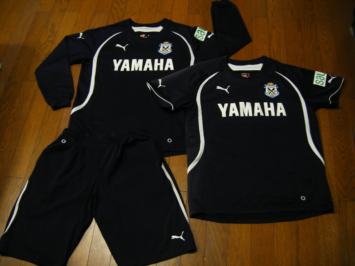最終値下げ 支給品 実使用 ジュビロ磐田　練習着・ハーフパンツ 3点セット Ｏ 刺繍入 プーマPUMA