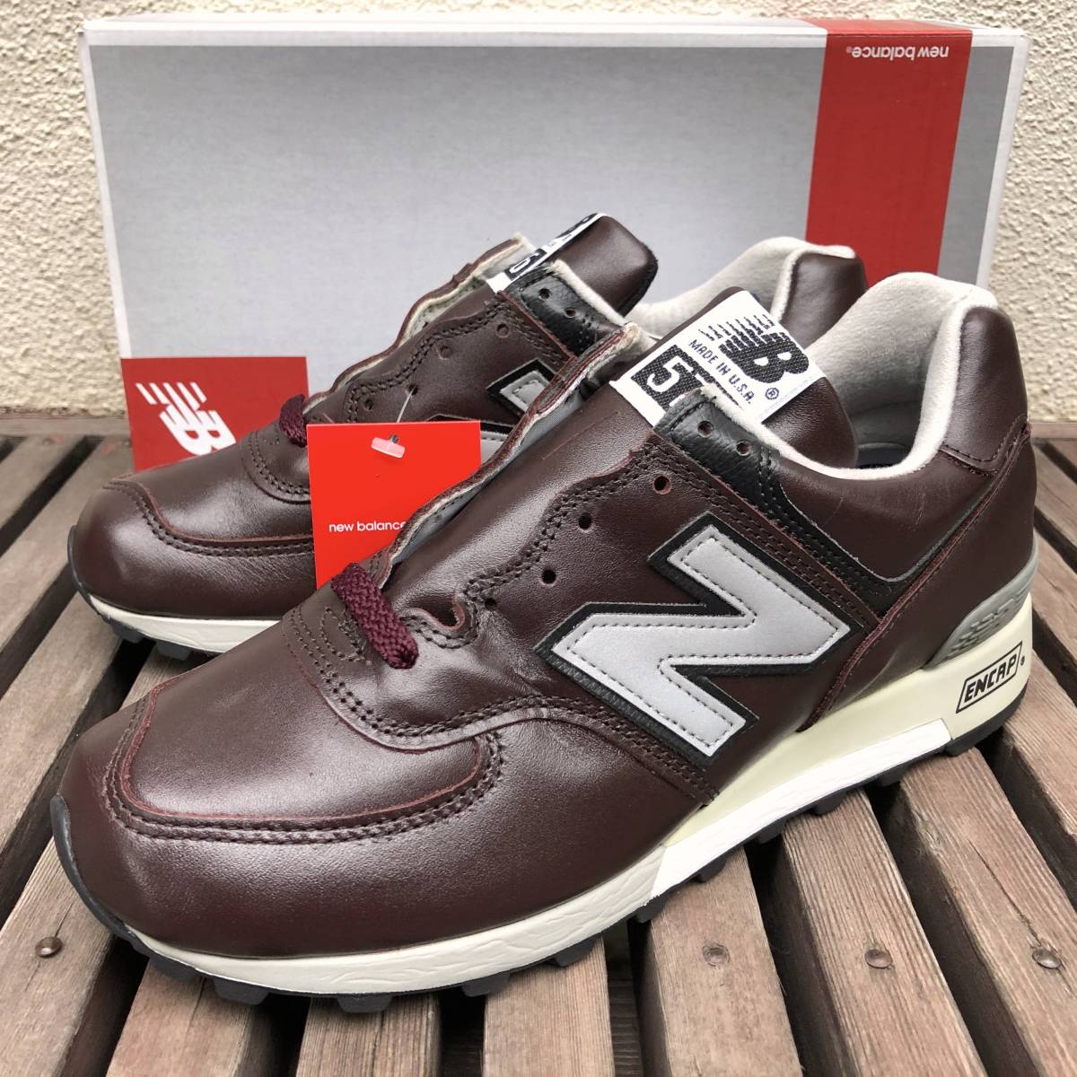 国内正規品 オールレザー New Balance M576CD 新品 デッドストック 