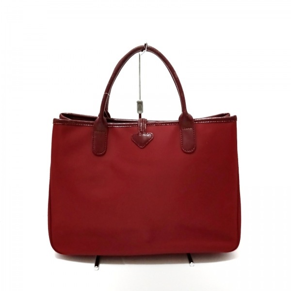 ロンシャン LONGCHAMP トートバッグ - ナイロン×レザー ボルドー 