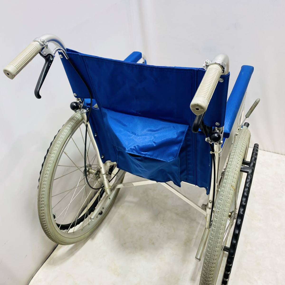 ◇NISSIN 自走式 車椅子 NA-101◇日進/ニッシン/アルミ/背折/中古#33