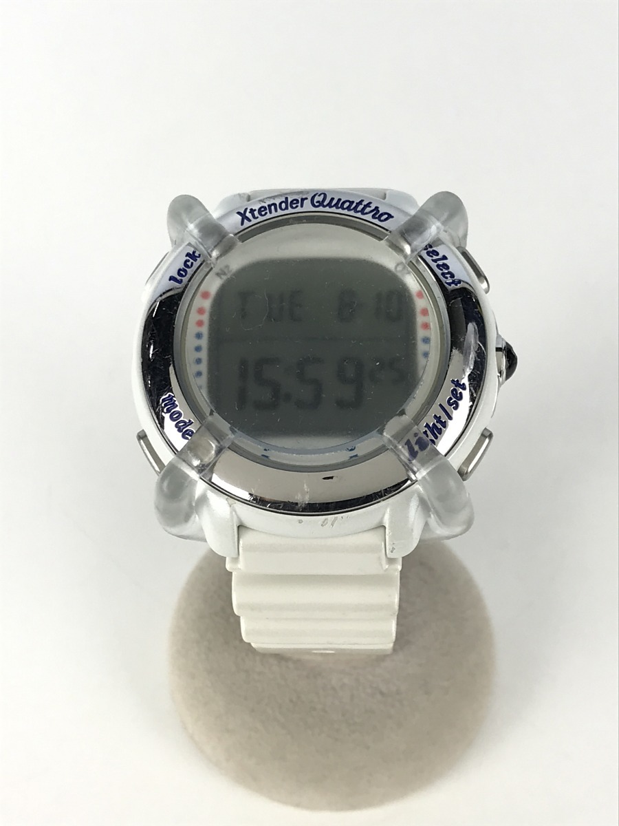 SCUBA PRO◇クォーツ腕時計/DW40-4A10/デジタル/-/WHT/WHT