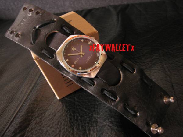 ジョニーデップ愛用 Dean 腕時計付きレザーカフ ブルーフェイス アナログ 自動巻き 売買されたオークション情報 Yahooの商品情報をアーカイブ公開 オークファン Aucfan Com