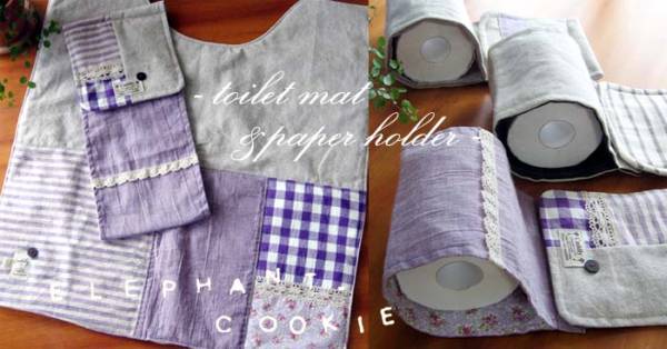 トイレマット トイレットペーパーホルダーの型紙 写真入作り方 型紙 売買されたオークション情報 Yahooの商品情報をアーカイブ公開 オークファン Aucfan Com