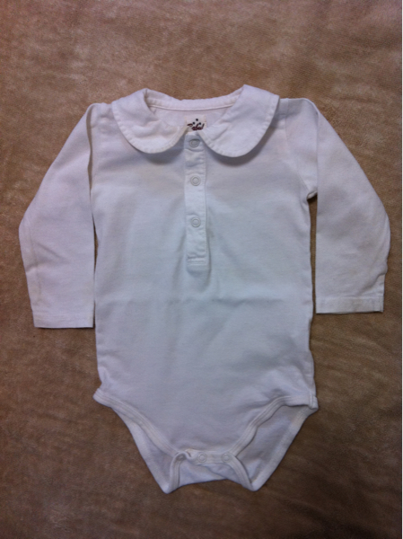 長袖ボディスーツ 80cmbaby 襟付きロンパース白無地プチバトー 80 75 84cm 売買されたオークション情報 Yahooの商品情報をアーカイブ公開 オークファン Aucfan Com