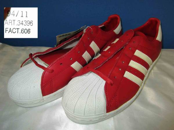 94年製 アディダス スーパースター 赤白 80sadidas 26 5cm 売買されたオークション情報 Yahooの商品情報をアーカイブ公開 オークファン Aucfan Com