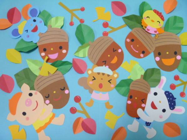 どんぐりころころ 秋 壁面 保育園 幼稚園 児童館 壁面飾り その他 売買されたオークション情報 Yahooの商品情報をアーカイブ公開 オークファン Aucfan Com