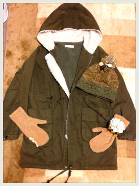 Crispモッズコート 手袋 ニット帽付きfurfur バルコニー コート 売買されたオークション情報 Yahooの商品情報をアーカイブ公開 オークファン Aucfan Com