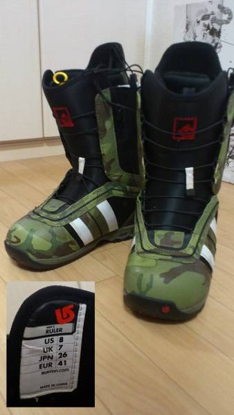 09年 Burton Ruler バートン ルーラー 26 0 迷彩 26 0cm 売買されたオークション情報 Yahooの商品情報をアーカイブ公開 オークファン Aucfan Com