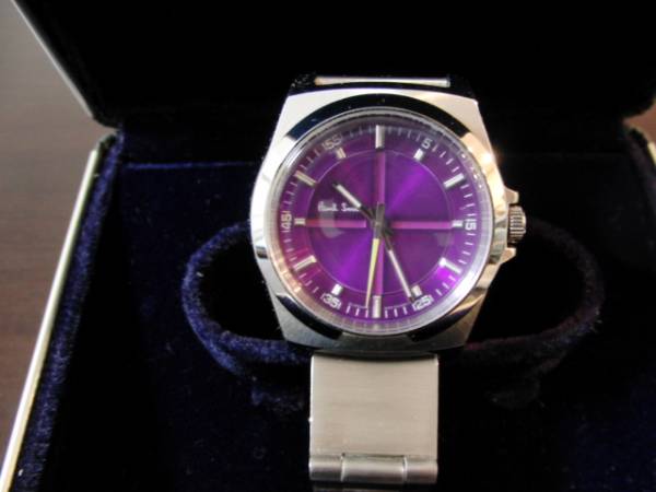 献身 定規 限られた ポール スミス 時計 紫 Texastreeproject Org
