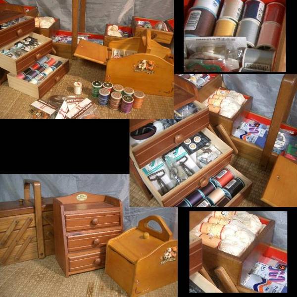 裁縫箱 ３箱 中身 １００点以上 裁縫道具 売買されたオークション情報 Yahooの商品情報をアーカイブ公開 オークファン Aucfan Com