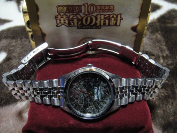ワンピース 10周年記念 公式ウォッチ 腕時計 黄金の指針 キャラクター腕時計 売買されたオークション情報 Yahooの商品情報をアーカイブ公開 オークファン Aucfan Com