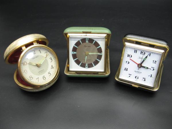 Seiko 古い携帯用 目覚まし時計 置時計 3点 目覚し時計 売買されたオークション情報 Yahooの商品情報をアーカイブ公開 オークファン Aucfan Com