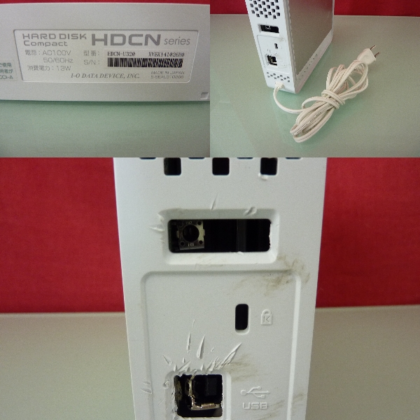 Io Data 外付hdd Hdcn U3 ジャンク品 1 300gb 売買されたオークション情報 Yahooの商品情報をアーカイブ公開 オークファン Aucfan Com