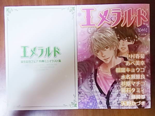 月刊エメラルド アニメイト版 夏誕生記念 冬の号 中村春菊 ボーイズラブ 売買されたオークション情報 Yahooの商品情報をアーカイブ公開 オークファン Aucfan Com