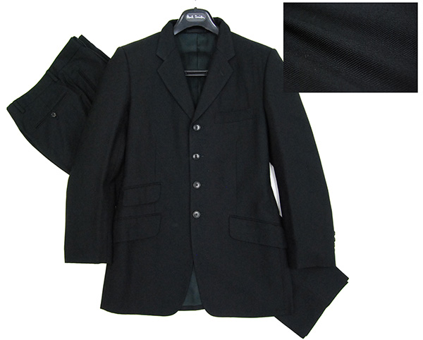 定価 78 750 ポールスミス 4つボタン 高級シングルスーツ黒 スーツ 売買されたオークション情報 Yahooの商品情報をアーカイブ公開 オークファン Aucfan Com