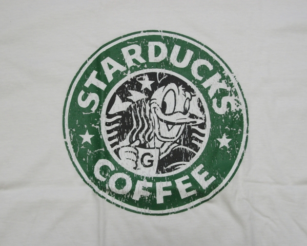 Starducks ドナルドダック スタバ パロディ Tシャツ イラスト キャラクター 売買されたオークション情報 Yahooの商品情報をアーカイブ公開 オークファン Aucfan Com