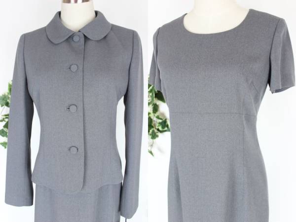 ピエール カルダン お受験 スーツ アンサンブル 9号 グレー ひざ丈スカート 売買されたオークション情報 Yahooの商品情報をアーカイブ公開 オークファン Aucfan Com