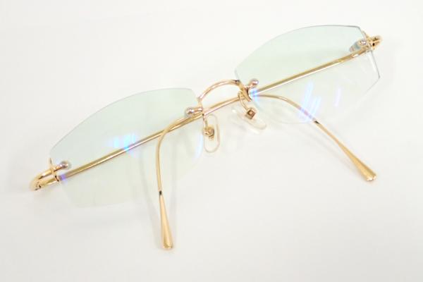 Lotos ロトス K18 750 高級眼鏡 縁なしメガネ ゴールド 金 ふち無し ツーポイント 売買されたオークション情報 Yahooの商品情報をアーカイブ公開 オークファン Aucfan Com