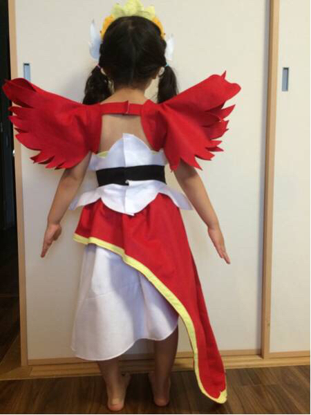 キュアスカーレット風衣装型紙 プリンセスプリキュア 子ども用 売買されたオークション情報 Yahooの商品情報をアーカイブ公開 オークファン Aucfan Com