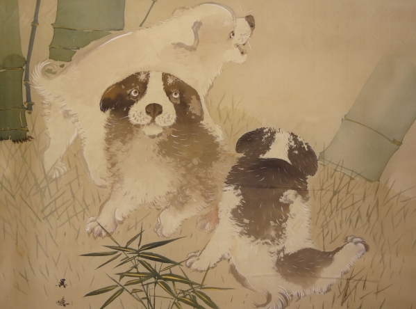 鑑定 四条派画家 小林 呉暁 筆 一笑 竹犬 図 掛軸 共箱 花鳥 鳥獣 売買されたオークション情報 Yahooの商品情報をアーカイブ公開 オークファン Aucfan Com