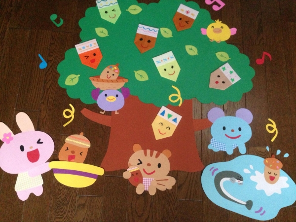 大きな壁面飾り 一緒に飾ろう どんぐりころころ 幼稚園 その他 売買されたオークション情報 Yahooの商品情報をアーカイブ公開 オークファン Aucfan Com