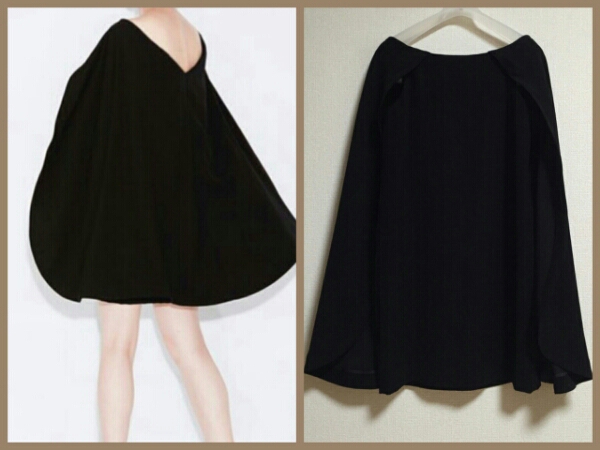 Yoko Chan ヨーコチャン Poncho Dress マント ワンピース 15fw ワンピース 売買されたオークション情報 Yahooの商品情報をアーカイブ公開 オークファン Aucfan Com